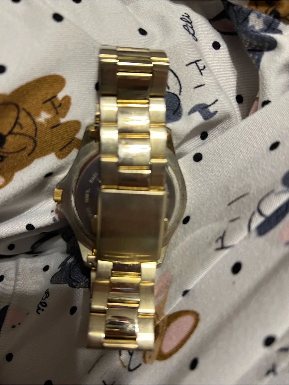 Eclipse Men’s Gold and Black Stainless Steel Watch